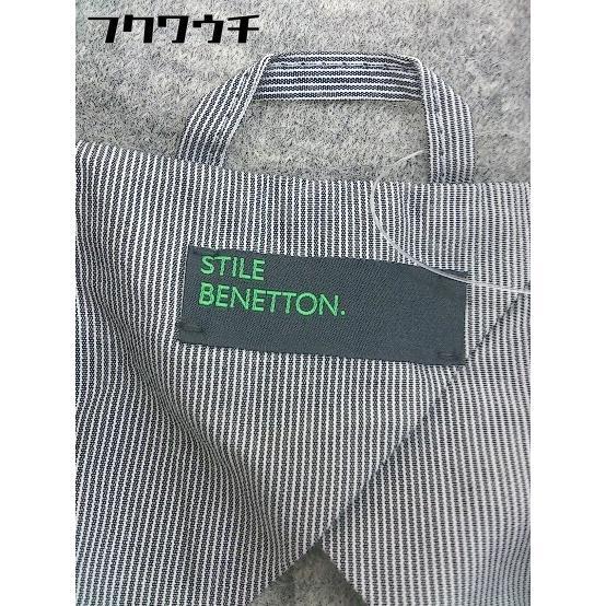 * STILE BENETTONs чай re Benetton одиночный длинный рукав tailored jacket размер 40 серый серия женский 