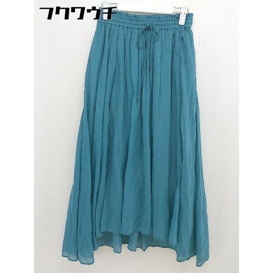 * JOURNAL STANDARD Journal Standard waist rubber long gathered skirt size 36 blue lady's 