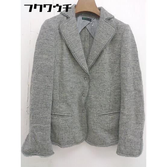 * STILE BENETTONs чай re Benetton одиночный длинный рукав tailored jacket размер 40 серый серия женский 