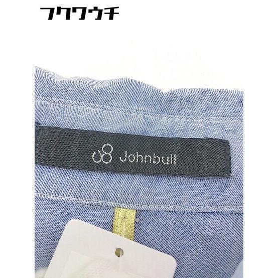 ◇ ◎ Johnbull ジョンブル 長袖 デザインシャツ サイズF ライトブルー レディース_画像4