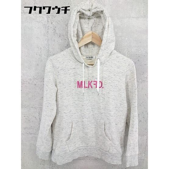 ◇ MILKFED. ミルクフェド 長袖 パーカー サイズM ホワイト レディース_画像1