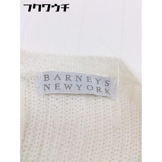 ◇ BARNEYS NEWYORK バーニーズ ニューヨーク コットン ニット 長袖 セーター オフホワイト レディース_画像4