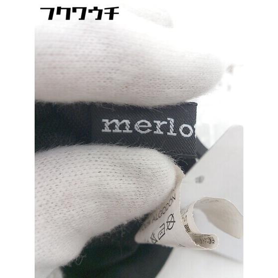 ◇ merlot メルロー チェック ロング マーメイド スカート グレー ホワイト レディース_画像4