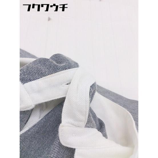◇ efficace エフィカス パール 半袖 ポロシャツ サイズ2 グレー レディース_画像8