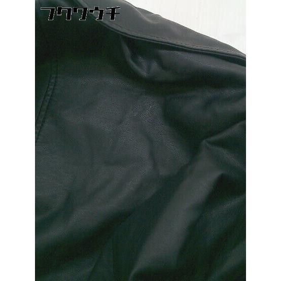 ■ select MOCA セレクトモカ フェイクレザー 長袖 ライダース ジャケット サイズM ブラック レディース_画像6