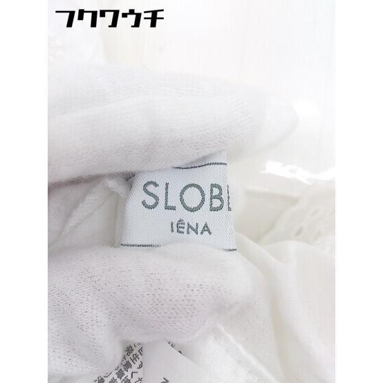 ◇ SLOBE IENA スローブ イエナ 総刺繍 レース ネックリボン 長袖 ブラウス カットソー ホワイト レディース_画像5