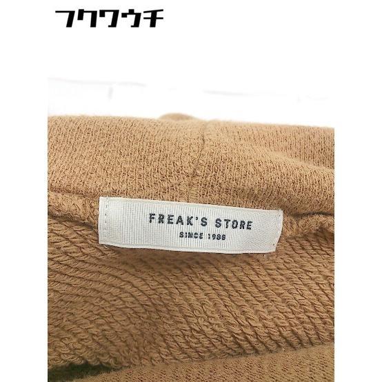 ◇ FREAK'S STORE フリークスストア スリット 長袖 プルオーバー パーカー サイズF ブラウン レディース_画像4