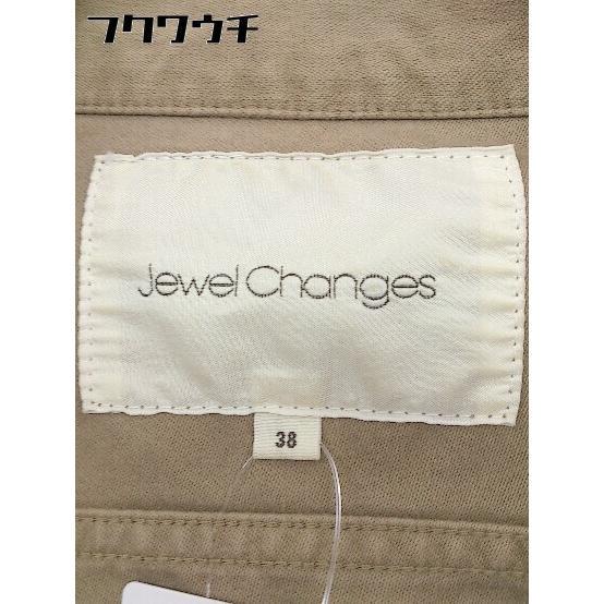 ◇ Jewel Changes ジュエルチェンジズ UNITED ARROWS 長袖 ジャケット サイズ38 ベージュ レディース_画像4