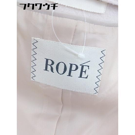 ■ ROPE' ロペ 長袖 ジップアップ コート サイズ38 ベージュ レディース_画像6