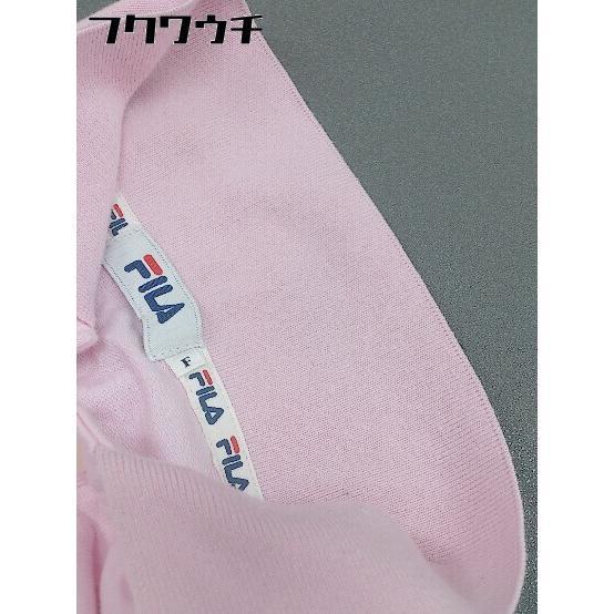 ◇ FILA フィラ ロゴ 半袖 ポロシャツ サイズF ピンク レディース_画像8