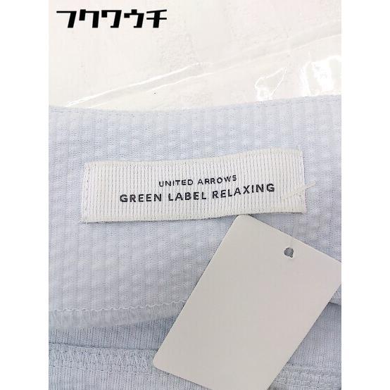 ◇ green label relaxing UNITED ARROWS スキッパー 長袖 ブラウス ライトブルー系 レディースの画像4