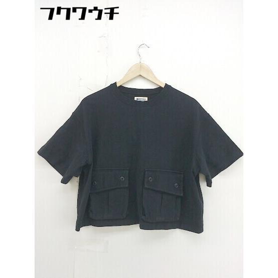 ◇ ◎ BEAMS BOY ビームス ボーイ 半袖 Tシャツ カットソー サイズF ブラック レディース_画像2