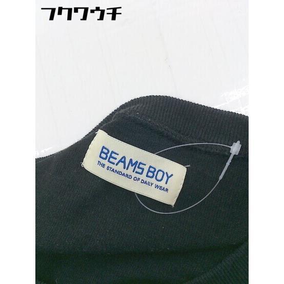 ◇ ◎ BEAMS BOY ビームス ボーイ 半袖 Tシャツ カットソー サイズF ブラック レディース_画像5