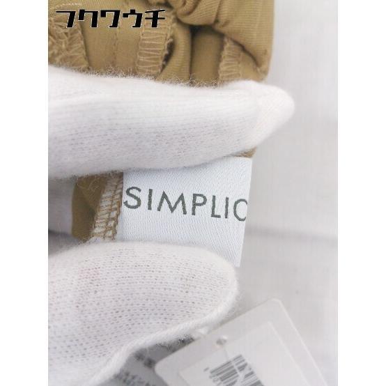 ◇ Simplicite シンプリシテェ ウエストゴム タックテーパードパンツ ブラウン レディース_画像4