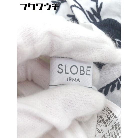 ◇ SLOBE IENA スローブ イエナ 刺繍 七分袖 ブラウス ホワイト ネイビー レディース_画像5