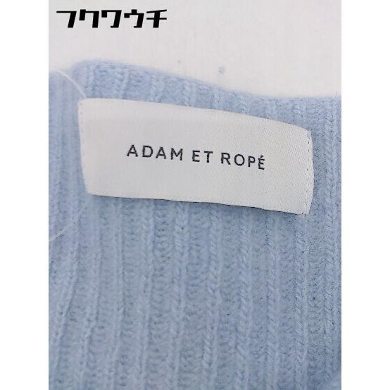 ◇ ADAM ET ROPE アダムエロペ ウール ニット 長袖 セーター サイズF ブルー レディース_画像4