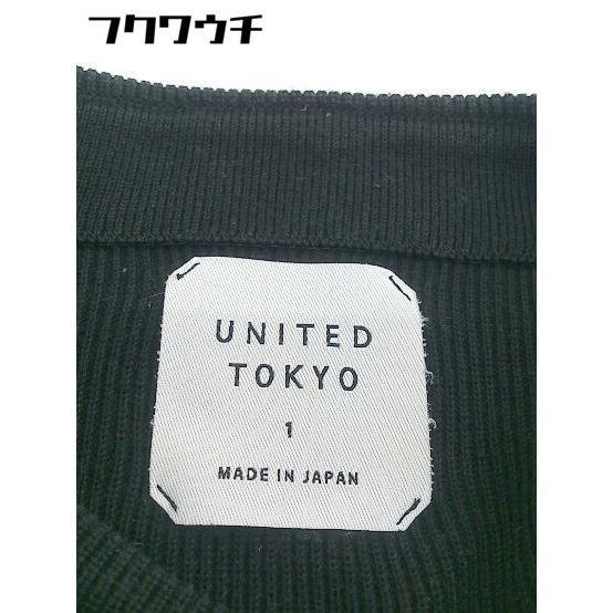 ◇ UNITED TOKYO ユナイテッド トウキョウ ボトルネック コットン ニット 長袖 セーター サイズ1 ブラック レディース_画像4