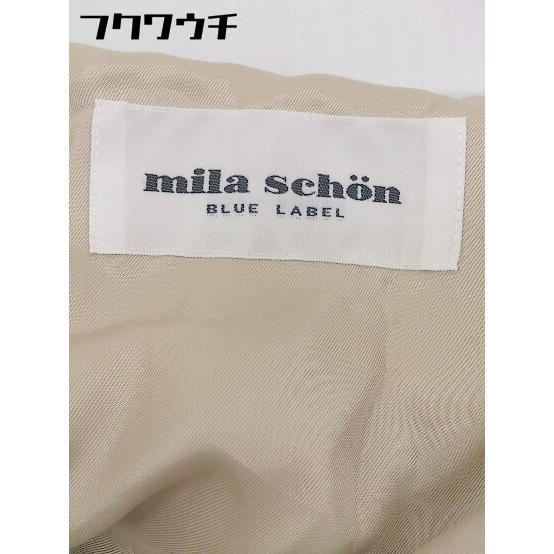 ◇ ◎ mila schon ミラショーン ベルト付 長袖 中綿 コート サイズ44 ベージュ レディース_画像4