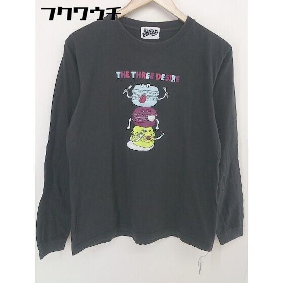 ◇ RAY BEAMS SHO MIYATA プリント 長袖 Tシャツ カットソー チャコールグレー系 レディース_画像2