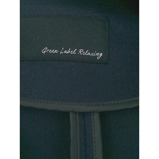◇ green label relaxing UNITED ARROWS ノーカラー 長袖 ジャケット サイズ36 ネイビー レディース_画像5
