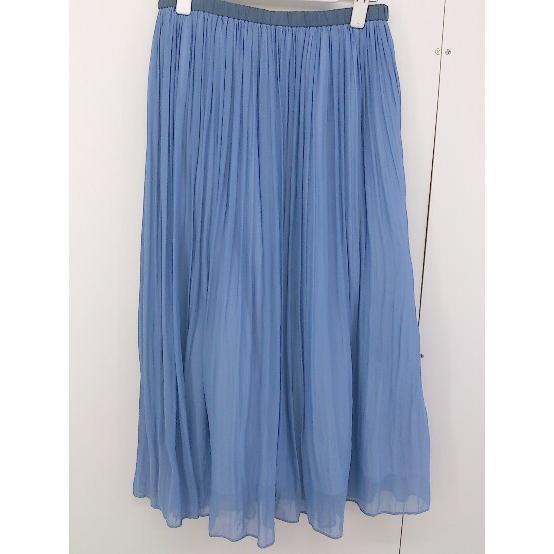 ◇ dolly sean ドーリー シーン ウエストゴム ロング ギャザー スカート サイズ1 ブルー レディース_画像1