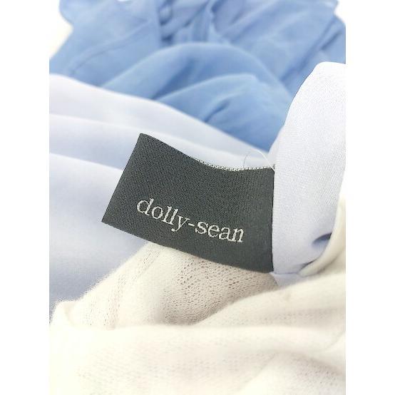 ◇ dolly sean ドーリー シーン ウエストゴム ロング ギャザー スカート サイズ1 ブルー レディース_画像6