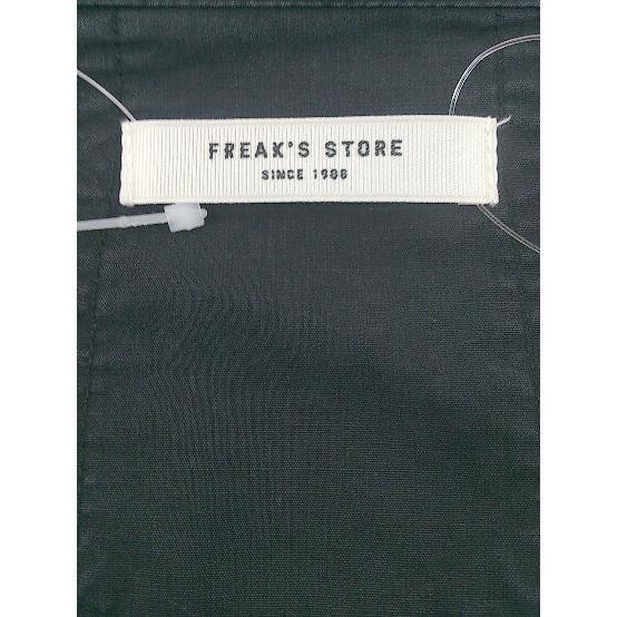 ◇ FREAK'S STORE フリークスストア 長袖 ミニ シャツ ワンピース サイズF ブラック レディース_画像4