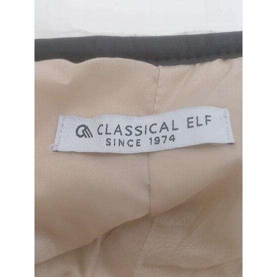 ■ ◎ ●未使用● CLASSICAL ELF クラシカルエルフ ボア 長袖 コート サイズLL ベージュ レディース_画像4