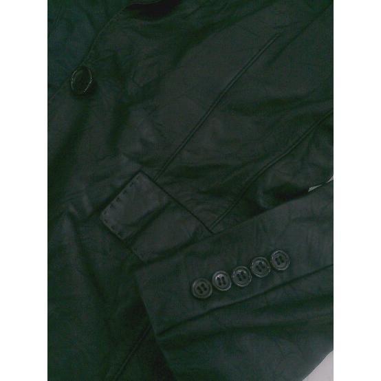 ◇ COMME CA DU MODE コムサデモード 羊革 シープスキン 長袖 ジャケット サイズ11 ブラック レディース_画像7
