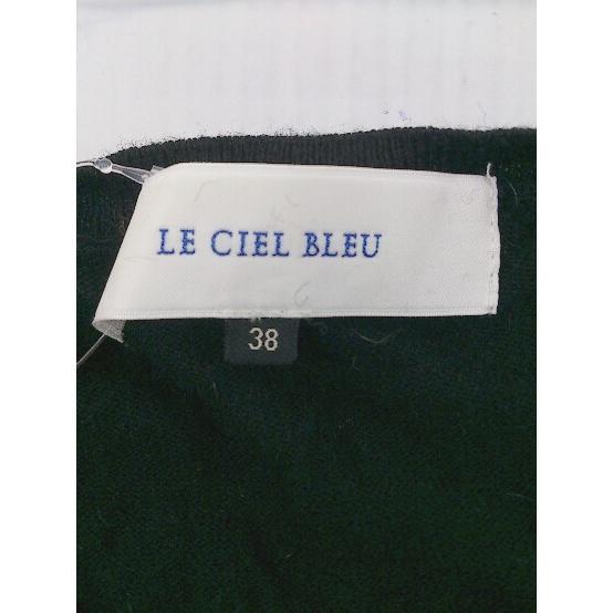 ◇ LE CIEL BLEU ルシェルブルー 長袖 ニット カットソー サイズ38 ブラック レディース_画像4