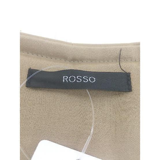 ◇ URBAN RESEARCH ROSSO ロッソ 長袖 ノーカラー コート サイズF ベージュ レディース_画像4