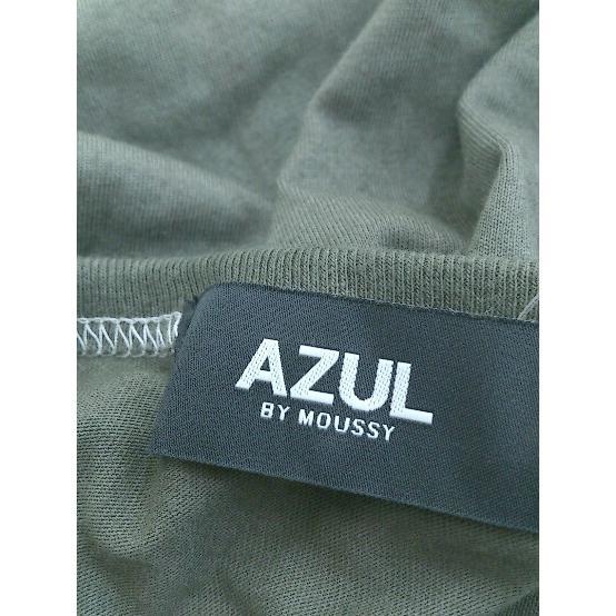 ◇ AZUL BY MOUSSY アズールバイマウジー タイダイ 長袖 Tシャツ カットソー サイズF カーキ レディース_画像4