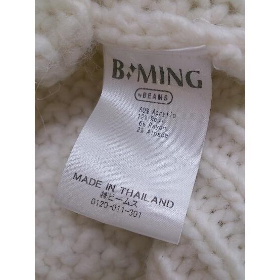 ◇ B:MING by BEAMS ビームス タートルネック 長袖 ニット セーター オフホワイト レディース_画像5