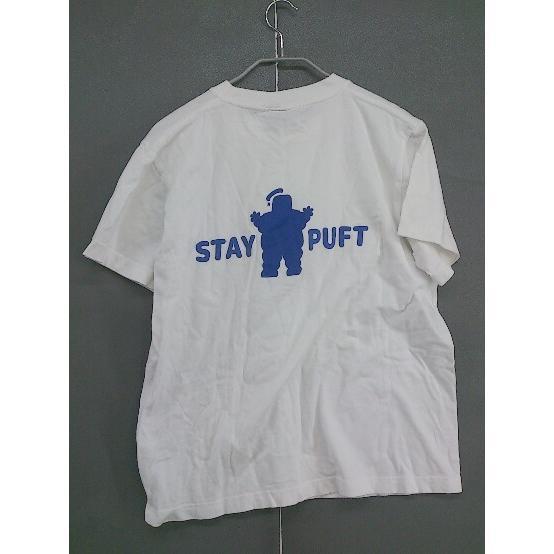 ◇ GHOST BUSTERS ゴーストバスターズ 半袖 Tシャツ カットソー ホワイト ブルー レディース_画像3