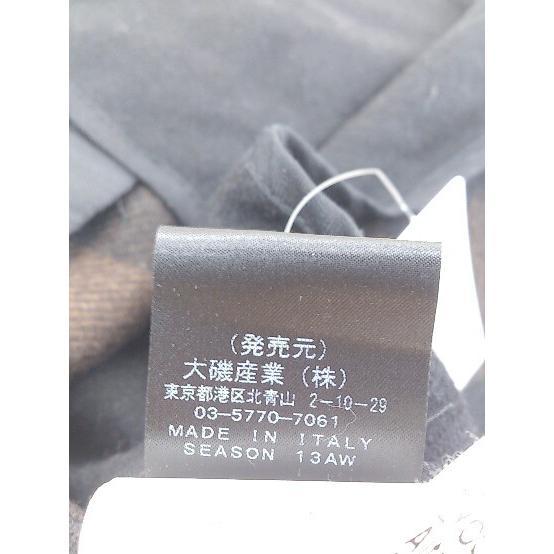 ◇ TELA イタリア製 シングル1B ウール 長袖 テーラード ジャケット サイズI42 GB10 US S ブラウン ブラック レディース_画像6