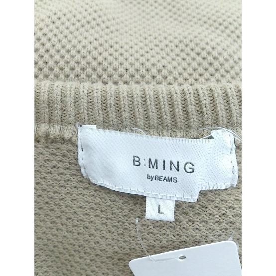 ◇ B:MING by BEAMS ビーミング by ビームス ノースリーブ カットソー サイズL ベージュ系 レディース_画像4