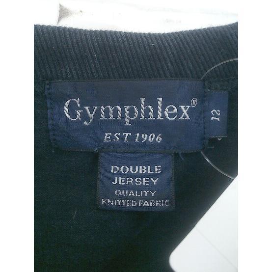 ◇ GYMPHLEX ジムフレックス 長袖 カットソー サイズ12 ネイビー レディース_画像4