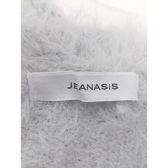 ◇ JEANASIS ジーナシス シャギー 長袖 ニット セーター サイズF ブルー系 レディース_画像4