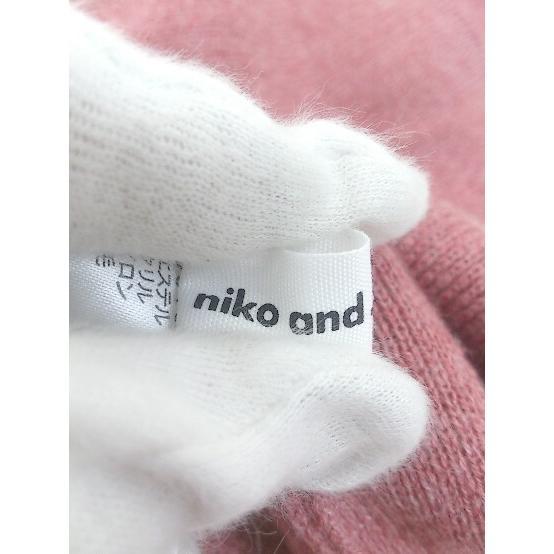 ◇ niko and … ニコアンド ワイドスリープ 長袖 ニットプルオーバー セーター サイズ4 ピンク系 レディース_画像4