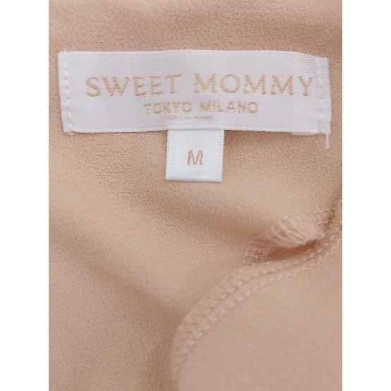 ◇ SWEET MOMMY ウエストゴム ワンピース カットソー アンサンブル サイズM オレンジベージュ ブラック レディース P_画像6