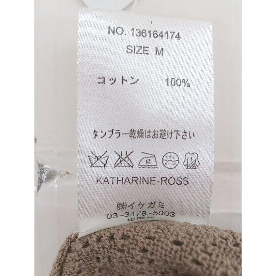 ◇ KATHARINE ROSS コットンニット フード フレンチスリーブ チュニックカットソー サイズM ブラウン レディース_画像5