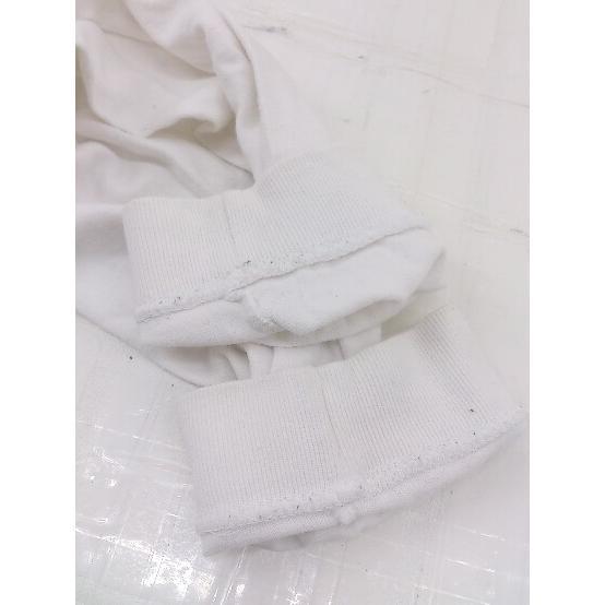 ◇ MILKFED ミルクフェド ロゴプリント コットン100% 長袖 Tシャツ カットソー サイズS ホワイト系 ブラック レディース P_画像9