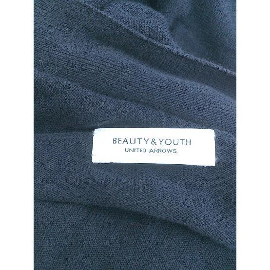 ◇ BEAUTY & YOUTH UNITED ARROWS ニット ロング 長袖 カーディガン ネイビー系 レディース P_画像4