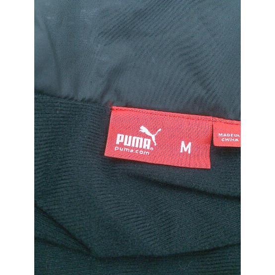 ◇ PUMA プーマ ジップアップ ワンポイント 長袖 トラック ジャケット サイズM ブラック ピンク系 レディース P_画像4