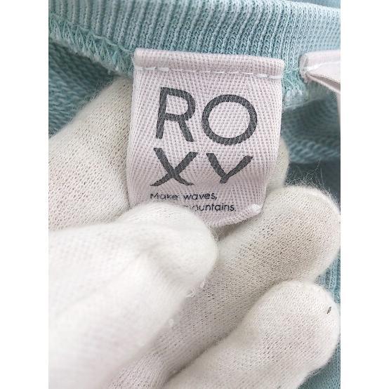 ◇ ROXY ロキシー 刺繍 ビッグシルエット 長袖 スウェット トレーナー サイズS ブルー系 レディース P_画像4