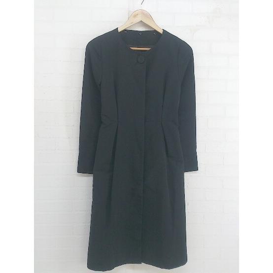 * * Brilliantstage no color long sleeve trench coat size 7 black lady's P