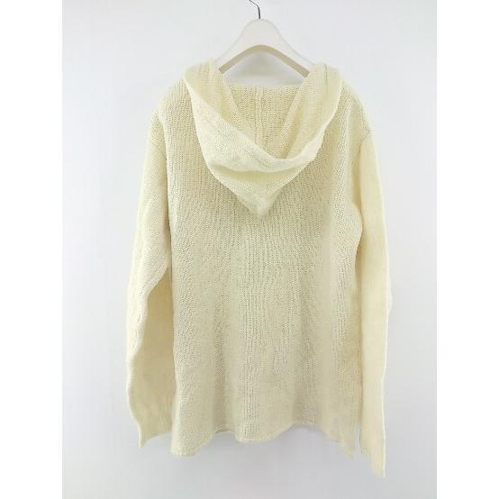* BEAMS BOY Beams Boy long sleeve knitted Parker ivory lady's P