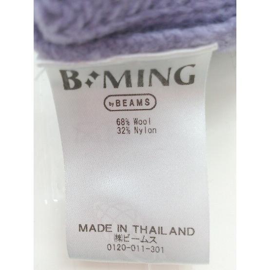 ◇ B:MING by BEAMS ビーミング by ビームス ウールニット 長袖 セーター パープル系 レディース P_画像5