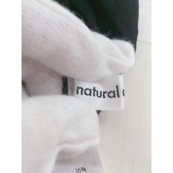 ◇ natural couture ナチュラルクチュール 長袖 ロング シャツ ワンピース サイズF ブラック レディース P_画像4