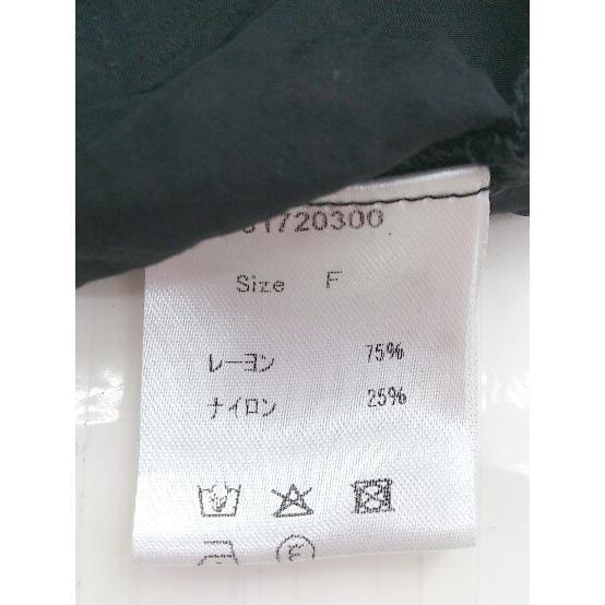 ◇ natural couture ナチュラルクチュール 長袖 ロング シャツ ワンピース サイズF ブラック レディース P_画像5
